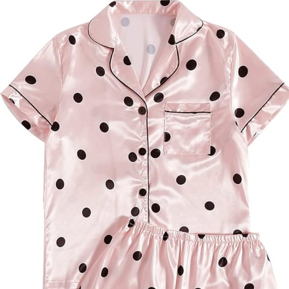 Satin SS Pajama Set NWT